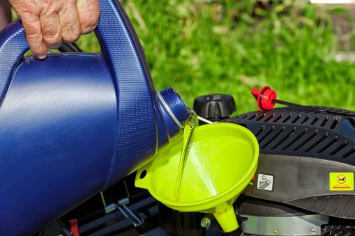 How to change engine oil in a lawn mower