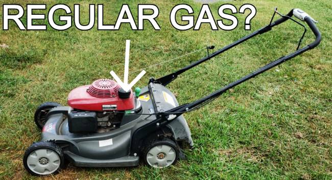 Do lawn mowers take regular gas image